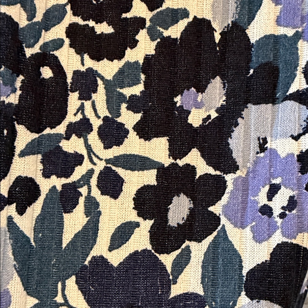 LuLaRoe Floral Maxi Skirt in Navy, Black, and Lavender - Picture 5 of 5
